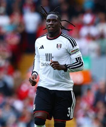 Calvin Bassey of Fulham Liverpool v Fulham, Premier League, Football, Football, Anfield, Liverpool, UK - 12 Sep 2026Liverpool Anfield United Kingdom EDITORIAL USE ONLY No use with unauthorised audio, video, data, fixture lists, club league logos or live services. Online in-match use limited to 120 images, no video emulation. No use in betting, games or single club league player publications.  Copyright: xMattxWest Shutterstockx 17144551fb