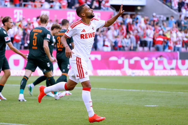 MAINA Linton Team 1.FC Koel n jubelt nach seinem Tor zum 1 : 0 DFL Fussball Bundesliga Saison 2026 - 2027 Spiel 1.FC Koeln - Werder Bremen 1 : 1 am 12. 09 .2026 in Koeln DFL REGULATIONS PROHIBIT ANY USE OF PHOTOGRAPHS as IMAGE SEQUENCES and or QUASI-VIDEO *** MAINA Linton of Team 1 FC Cologne celebrates after scoring the 1-0 goal in the DFL Bundesliga 2026-2027 season match between 1 FC Cologne and Werder Bremen (1-1) on September 12, 2026, in Cologne. DFL REGULATIONS PROHIBITANY USE OF PHOTOGRAPHS AS IMAGE SEQUENCES AND OR QUASI-VIDEO Copyright: xLacixPerenyix