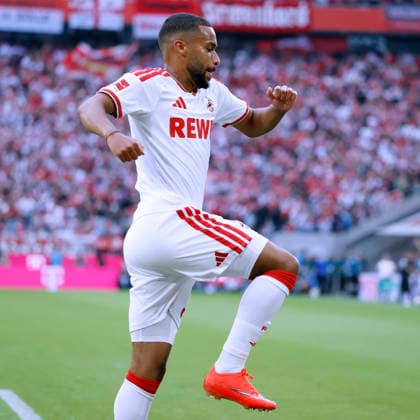 MAINA Linton Team 1.FC Koeln jubelt nach seinem Tor zum 1 : 0 DFL Fussball Bundesliga Saison 2026 - 2027 Spiel 1.FC Koeln - Werder Bremen 1 : 1 am 12. 09 .2026 in Koeln DFL REGULATIONS PROHIBIT ANY USE OF PHOTOGRAPHS as IMAGE SEQUENCES and or QUASI-VIDEO *** MAINA Linton of 1. FC Köln celebrates after scoring his goal to make the score 1–0 in the DFL Bundesliga 2026–2027 season match between 1. FC Köln and Werder Bremen (1–1) on September 12, 2026, in Cologne. DFL REGULATIONS PROHIBIT ANY USE OF PHOTOGRAPHS AS IMAGE SEQUENCES AND OR QUASI-VIDEO Copyright: xLacixPerenyix