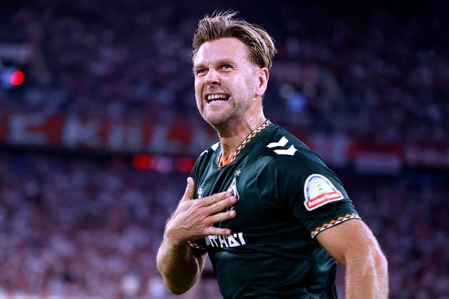 FUELLKRUG Niclas Team Werder Bremen jubelt nach seinem Tor zum 1 : 1 Ausgleich DFL Fussball Bundesliga Saison 2026 - 2027 Spiel 1.FC Koeln - Werder Bremen 1 : 1 am 12. 09 .2026 in Koeln DFL REGULATIONS PROHIBIT ANY USE OF PHOTOGRAPHS as IMAGE SEQUENCES and or QUASI-VIDEO *** FUELLKRUG Niclas of Werder Bremen celebrates after scoring the 1–1 equalizer in the DFL Bundesliga 2026–2027 season, Match 1: FC Cologne vs. Werder Bremen (1–1) on September 12, 2026, in Cologne. DFL REGULATIONS PROHIBIT ANY USE OF PHOTOGRAPHS as IMAGE SEQUENCES and or QUASI-VIDEO Copyright: xLacixPerenyix