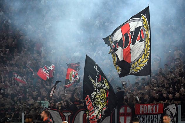 Soccer, Serie A match , Lazio v Milan Milan fans during the Serie A match between Lazio v Milan at Olympic stadium. Rome (Italy), September 12h, 2026 Imago-Images Emmefoto Copyright: xImago-Images Emmefotox