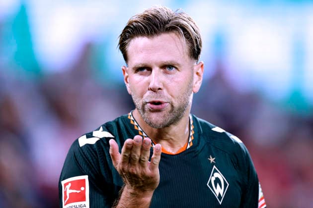 FUELLKRUG Niclas Team Werder Bremen jubelt nach seinem Tor zum 1 : 1 Ausgleich DFL Fussball Bundesliga Saison 2026 - 2027 Spiel 1.FC Koeln - Werder Bremen 1 : 1 am 12. 09 .2026 in Koeln DFL REGULATIONS PROHIBIT ANY USE OF PHOTOGRAPHS as IMAGE SEQUENCES and or QUASI-VIDEO *** FUELLKRUG Niclas of Werder Bremen celebrates after scoring the 1–1 equalizer in the DFL Bundesliga 2026–2027 season, Match 1: FC Cologne vs. Werder Bremen (1–1) on September 12, 2026, in Cologne. DFL REGULATIONS PROHIBIT ANY USE OF PHOTOGRAPHS AS IMAGE SEQUENCES AND OR QUASI-VIDEO Copyright: xLacixPerenyix
