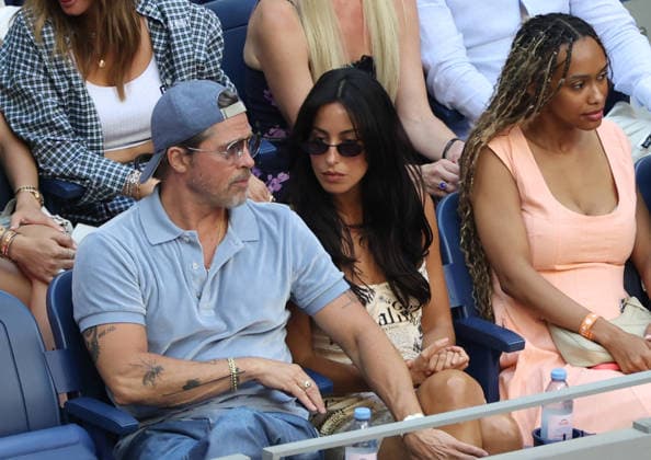 September 12, 2026, New York City, New York, USA: BRAD PITT and his girlfriend INES DE RAMON of USA during the womenÃ¢â‚¬â ¢s final of US Open E. Rybakina of Kazakhstan - A. Sabalenka. New York, USA. Tennis: US Open - Brad Pitt And Ines De Ramon  - ZUMAc278 20260912_zsp_c278_002 Copyright: xMarcinxCholewinskix