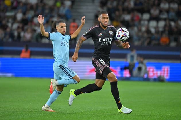 Ligue 1 McDonald s 2026 27, Paris FC vs Olympique Lyonnais, Football Corentin Tolisso of Lyon and Ilan Kebbal of Paris FC during the Ligue 1 McDonald s 2026 27 match between Paris FC and Olympique Lyonnais at Stade Jean Bouin on September 12, 2026 in Paris, France. Paris Stade Jean Bouin France