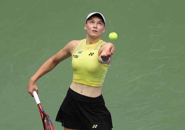 September 12, 2026, New York City, New York, USA: ELENA RYBAKINA of Kazakhstan during the match against A. Sabalenka in the womenÃ¢â‚¬â ¢s final of Grand Slam tournament US Open. New York, USA. Tennis: Final US Open - Elena Rybakina  - ZUMAc278 20260912_zsp_c278_020 Copyright: xMarcinxCholewinskix
