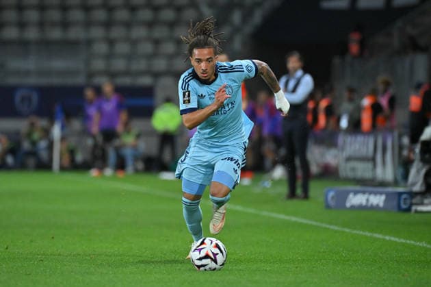 Ligue 1 McDonald s 2026 27, Paris FC vs Olympique Lyonnais, Football Lucas Koloesho of Paris FC during the Ligue 1 McDonald s 2026 27 match between Paris FC and Olympique Lyonnais at Stade Jean Bouin on September 12, 2026 in Paris, France. Paris Stade Jean Bouin France