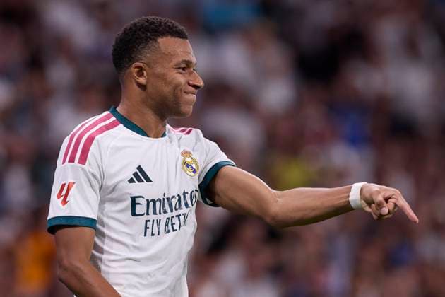September 12, 2026, Madrid, Spain: Kylian Mbappe (Real Madrid CF) celebrates a goal during the LaLiga EA SPORTS 2026 2027 match between Real Madrid CF and Rayo Vallecano.Final score: Real Madrid 4-1 Rayo Vallecano Madrid Spain - ZUMAs197 20260912_aaa_s197_356 Copyright: xFedericoxTitonex