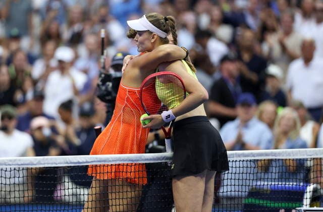 US Open tennis tournament - Day 14 Elena Rybakina (R) of Kazakhstan and Aryna Sabalenka of Belarus congratulate each other after Rybakina wins the match during the Women’s Singles Finals of the US Open Tennis Championships in Flushing Meadows, New York, USA, 12 September 2026. FLUSHING MEADOWS NEW YORK United States  Copyright: xSARAHxYENESELx