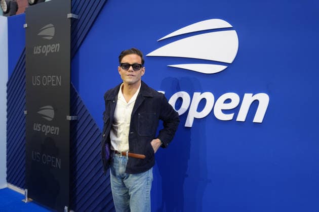 American actor Rami Malek poses on the blue carpet at the US Open final between Aryna Sabalenka of Belarus and Elena Rybakina of Kazakhstan at Arthur Ashe Stadium in Flushing Meadows, New York, USA, 12 September 2026. US Open: women s final Aryna Sabalenka - Elena Rybakina !ACHTUNG: NUR REDAKTIONELLE NUTZUNG!  Copyright: xOctavioxGuzmánx AME6911 20260912-55021384265_1