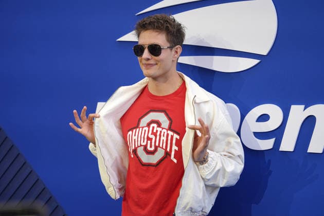 American actor and comedian Matt Rife poses on the blue carpet at the US Open final between Aryna Sabalenka of Belarus and Elena Rybakina of Kazakhstan at Arthur Ashe Stadium in Flushing Meadows, New York, USA, 12 September 2026. US Open: women s final Aryna Sabalenka - Elena Rybakina !ACHTUNG: NUR REDAKTIONELLE NUTZUNG!  Copyright: xOctavioxGuzmánx AME6909 20260912-55021384270_1