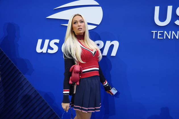 American model and businesswoman Paris Hilton poses on the blue carpet at the US Open final between Aryna Sabalenka of Belarus and Elena Rybakina of Kazakhstan at Arthur Ashe Stadium in Flushing Meadows, New York, USA, 12 September 2026. US Open: women s final Aryna Sabalenka - Elena Rybakina !ACHTUNG: NUR REDAKTIONELLE NUTZUNG!  Copyright: xOctavioxGuzmánx AME6898 20260912-55021384280_1