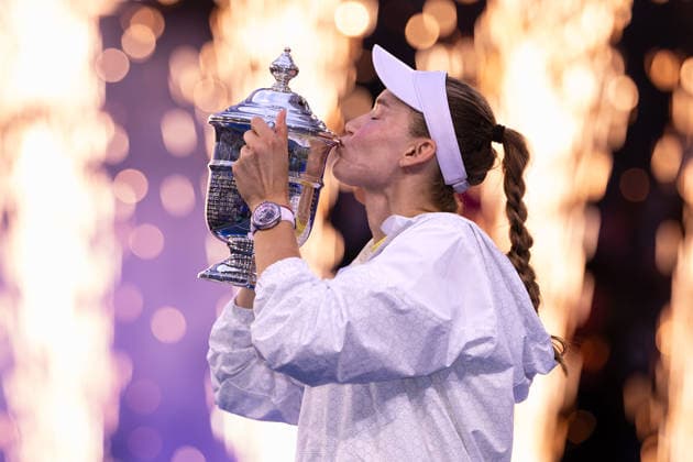 September 12, 2026: Elena Rybakina (KAZ) during the trophy ceremony after defeating Aryna Sabalenka in the WomenÃ¢â‚¬â ¢s Finals at the US Open on September 12, 2026, held at the USTA Billie Jean King National Tennis Center in New York City. CSM Tennis 2026: US Open, September 12, 2026  - ZUMAc04_ 20260912_zma_c04_361 Copyright: xBerniexHaleyx