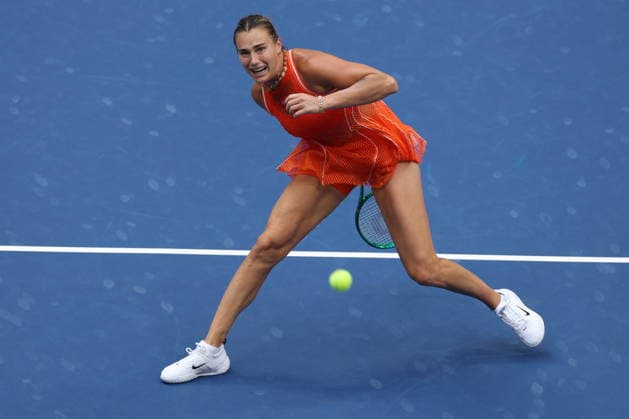 US Open tennis tournament - Day 14 Aryna Sabalenka of Belarus in action against Elena Rybakina of Kazakhstan during the Women s Singles Finals of the US Open Tennis Championships in Flushing Meadows, New York, USA, 12 September 2026. FLUSHING MEADOWS NEW YORK United States  Copyright: xBRIANxHIRSCHFELDx