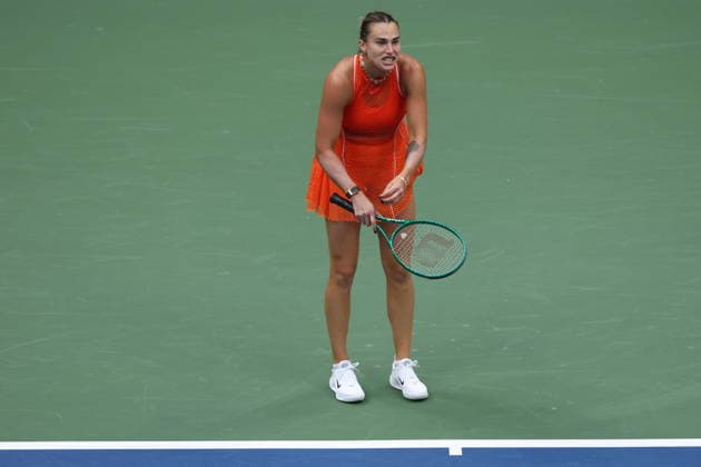 US Open tennis tournament - Day 14 Aryna Sabalenka of Belarus in action against Elena Rybakina of Kazakhstan during the Women s Singles Finals of the US Open Tennis Championships in Flushing Meadows, New York, USA, 12 September 2026. FLUSHING MEADOWS NEW YORK United States  Copyright: xBRIANxHIRSCHFELDx