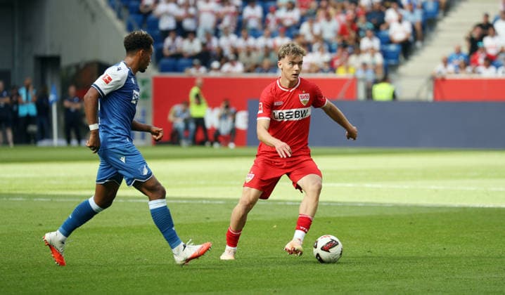 12.09.26 TSG 1899 Hoffenheim - VfB Stuttgart Deutschland, Sinsheim, 12.09.2026, Fussball, Bundesliga, Saison 2026 2027, TSG 1899 Hoffenheim - VfB Stuttgart: Yanik Spalt (VfB Stuttgart). *** September 12, 2026 TSG 1899 Hoffenheim vs. VfB Stuttgart Germany, Sinsheim, September 12, 2026, Soccer, Bundesliga, 2026–2027 Season, TSG 1899 Hoffenheim vs. VfB Stuttgart, Yanik Spalt, VfB Stuttgart