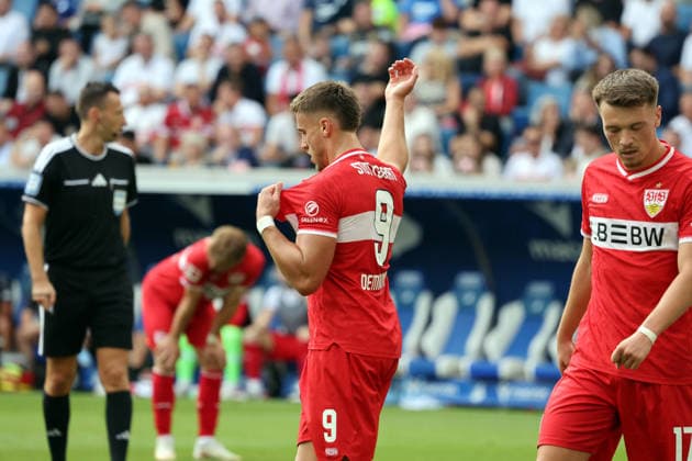 12.09.26 TSG 1899 Hoffenheim - VfB Stuttgart Deutschland, Sinsheim, 12.09.2026, Fussball, Bundesliga, Saison 2026 2027, TSG 1899 Hoffenheim - VfB Stuttgart: Ermedin Demirovic (VfB Stuttgart). *** September 12, 2026 TSG 1899 Hoffenheim VfB Stuttgart Germany, Sinsheim, September 12, 2026, Soccer, Bundesliga, 2026–2027 season, TSG 1899 Hoffenheim vs. VfB Stuttgart, Ermedin Demirovic, VfB Stuttgart