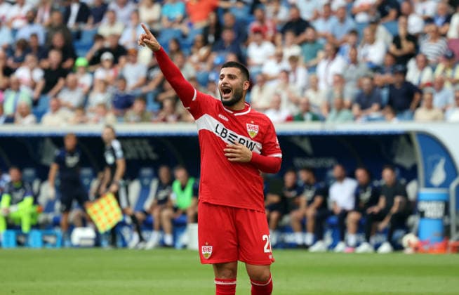 12.09.26 TSG 1899 Hoffenheim - VfB Stuttgart Deutschland, Sinsheim, 12.09.2026, Fussball, Bundesliga, Saison 2026 2027, TSG 1899 Hoffenheim - VfB Stuttgart: Deniz Undav (VfB Stuttgart). *** September 12, 2026 TSG 1899 Hoffenheim vs. VfB Stuttgart Germany, Sinsheim, September 12, 2026, Soccer, Bundesliga, 2026–2027 Season, TSG 1899 Hoffenheim vs. VfB Stuttgart, Deniz Undav, VfB Stuttgart