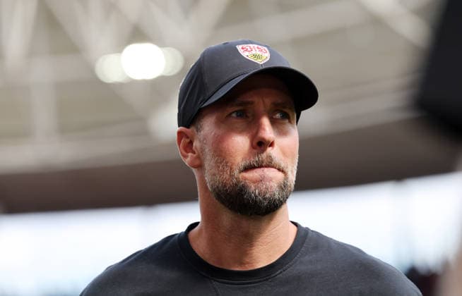 12.09.26 TSG 1899 Hoffenheim - VfB Stuttgart Deutschland, Sinsheim, 12.09.2026, Fussball, Bundesliga, Saison 2026 2027, TSG 1899 Hoffenheim - VfB Stuttgart: Sebastian Hoeneß (Trainer VfB Stuttgart). *** September 12, 2026 TSG 1899 Hoffenheim vs. VfB Stuttgart Germany, Sinsheim, September 12, 2026, Soccer, Bundesliga, 2026–2027 Season, TSG 1899 Hoffenheim vs. VfB Stuttgart; Sebastian Hoeneß, Coach of VfB Stuttgart