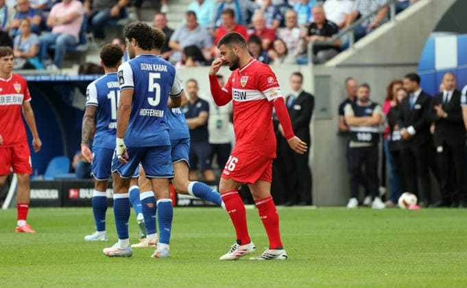12.09.26 TSG 1899 Hoffenheim - VfB Stuttgart Deutschland, Sinsheim, 12.09.2026, Fussball, Bundesliga, Saison 2026 2027, TSG 1899 Hoffenheim - VfB Stuttgart: Deniz Undav (VfB Stuttgart). *** September 12, 2026 TSG 1899 Hoffenheim vs. VfB Stuttgart Germany, Sinsheim, September 12, 2026, Soccer, Bundesliga, 2026–2027 season, TSG 1899 Hoffenheim vs. VfB Stuttgart, Deniz Undav, VfB Stuttgart