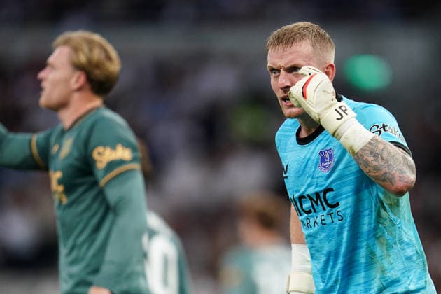 Premier League: Tottenham Hotspur v Everton Everton goalkeeper Jordan Pickford during the Premier League match Tottenham Hotspur vs Everton at Tottenham Hotspur Stadium, London, United Kingdom on 12 September 2026 (Photo by Harvey Murphy News Images) Copyright: xHarveyxMurphy NewsxImagesx
