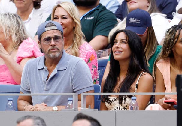 Actor Brad Pitt and girlfriend Ines de Ramon watch Elena Rybakina of Kazakhstan play Aryna Sabalenka of Belarus in the Women s Finals match in Arthur Ashe Stadium at the 2026 US Open Tennis Championship at the USTA Billie Jean King National Tennis Center in New York City on Saturday, September 12, 2026. Rybakina won with a score of 6-4, 5-7, 6-2.  NYP20260912012 JOHNxANGELILLO