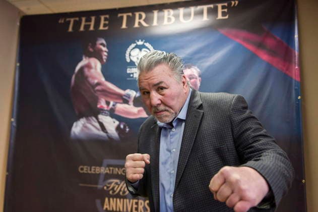 March 11, 2016, Toronto, On, Canada: George Chuvalo poses for a portrait after the announcement in Toronto on Friday, March 11, 2016 of upcoming events commemorating the historic 1966 Muhammad Ali versus George Chuvalo boxing match. Chuvalo Ali 20160311  - ZUMAc35_ 20160311_zaf_c35_134 Copyright: xChristopherxKatsarovx