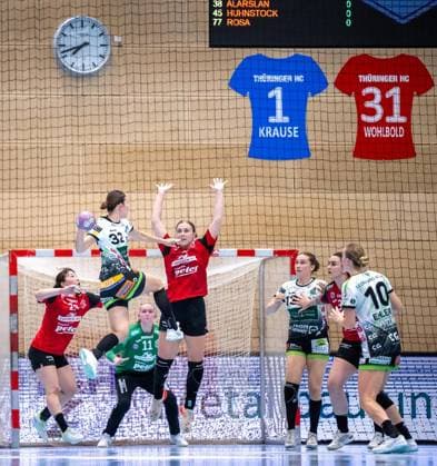 WOMEN S HANDBALL 2026–2027 3rd Bundesliga, Matchday 1: THC FRISCH AUF GÖPPINGEN ** FOR EDITORIAL PURPOSES ONLY ** EDITORIAL USE ONLY ** p 12 09 2026 Bad Langensalza Women’s Handball 1st Bundesliga Women’s Season 2026–2027 Salzhalle Match Day 3 Thüringer HC FRISCH AUF Göppingen in the photo Germany Thuringia Bad Langensalza Copyright SaschaxFromm Copyright: SaschaxFromm doc87kt3klv02pkfllmf14 ,EDITORIAL USE ONLY Copyright: SaschaxFromm
