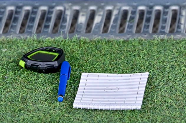 September 12, 2026, Madrid, Madrid, Spain: Notebook of JOSE MOURINHO heach coach of Real Madrid CF during the match on Matchday 5 of the 2026 27 National League First Division Championship between REAL MADRID C.F. 4 and RAYO VALLECANO 1, played at the Bernabo u Stadium on September 12, 2026, in Madrid, Spain. Madrid Spain - ZUMAc312 20260912_zsp_c312_006 Copyright: xOscarxManuelxSanchezx
