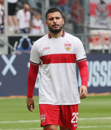 Sinsheim, Bundesliga Soccer: TSG 1899 Hoffenheim vs. VfB Stuttgart, Deniz Undav (VfB)