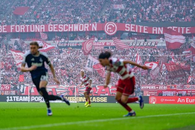 Fortuna Düsseldorf Fan Section: Fortuna Düsseldorf vs. MSV Duisburg, Soccer, 3rd Division, Matchday 5, 2026–27 Season, September 12, 2026, DFL regulations prohibit any use of photographs as image sequences and or quasi-video. Fortuna Düsseldorf vs. MSV Duisburg, Soccer, 3rd Division, Matchday 5, 2026–27 Season, September 12, 2026, Düsseldorf Copyright: xEibner-Pressefoto LukasxBaldygax EP_LBA