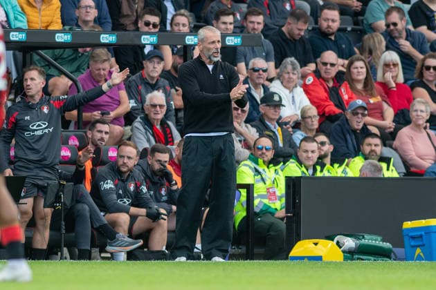 AFC Bournemouth v Brentford, Premier League Bournemouth Manager Marco Rose reacts during the AFC Bournemouth v Brentford Premier League match at Vitality Stadium, Bournemouth, England on 12 September 2026 Credit: Andy Thomas Every Second Media Editorial use only. All images are copyright Every Second Media Limited. No images may be reproduced without prior permission. All rights reserved. Premier League and Football League images are subject to licensing agreements with Football DataCo Limited. see https: www.football-dataco.com Copyright: xIMAGO EveryxSecondxMediax ESM-2160-0054 AndyxThomasx xEveryxSecondxMediax