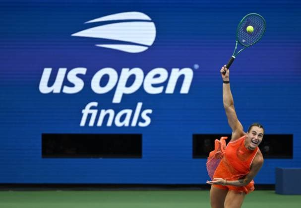 (260913) -- NEW YORK, Sept. 13, 2026 -- Aryna Sabalenka of Belarus competes during the women s singles final match between Aryna Sabalenka of Belarus and Elena Rybakina of Kazakhstan at the 2026 US Open tennis championships in New York, the United States, Sept. 12, 2026. ) (SP)U.S.-NEW YORK-TENNIS-US OPEN-WOMEN S SINGLES LixRui 