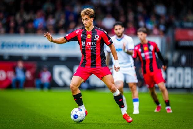 ROTTERDAM , 13-09-2026 , Stadium Woudestein , season 2026 2027 , Dutch Eredivisie football , match between Excelsior Rotterdam and FC Utrecht , picture shows Excelsior Rotterdam player Lennart Hartjes Excelsior - Utrecht  x206982942x Copyright: