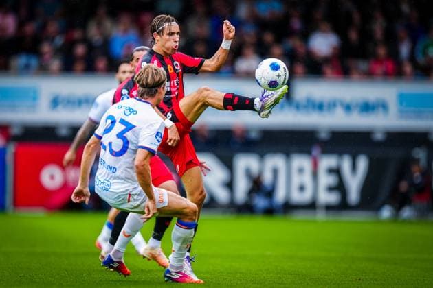 ROTTERDAM , 13-09-2026 , Stadium Woudestein , season 2026 2027 , Dutch Eredivisie football , match between Excelsior Rotterdam and FC Utrecht , picture shows Excelsior Rotterdam player Agust Orri Thorsteinsson Excelsior - Utrecht  x206983317x Copyright:
