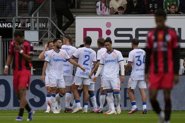 ROTTERDAM - FC Utrecht celebrates Artem Stepanov s 0-1 during the Dutch Eredivisie match between Excelsior and FC Utrecht at Woudestein Stadium on September 13, 2026, in Rotterdam, the Netherlands. TOBIAS KLEUVER ANP Eredivisie 2026 27 xVIxANPxSportx xxANPxIVx 568470193 originalFilename: 568470193.jpg