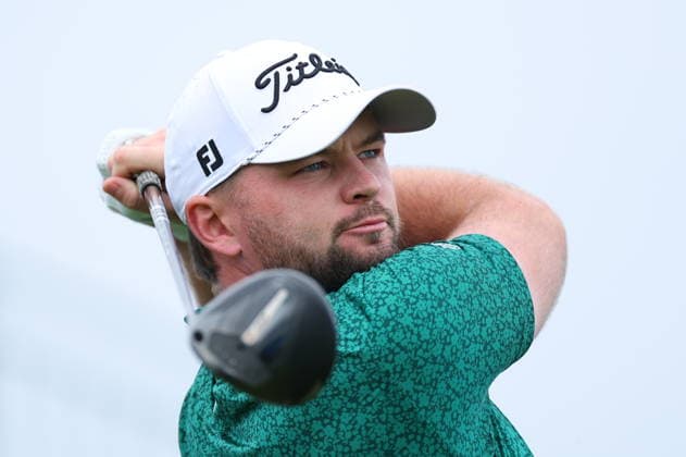 2026 Amgen Irish Open - Fourth Round, Trump International Golf Links, Doonbeg 13 9 2026 Liam Nolan watches his shot after teeing off the first Liam Nolan watches his shot after teeing off the first 13 9 2026  Copyright: xx DC1A3995