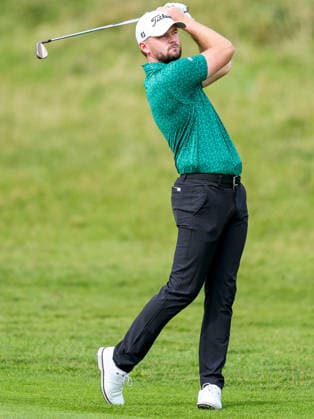 2026 Amgen Irish Open - Fourth Round, Trump International Golf Links, Doonbeg 13 9 2026 Liam Nolan watches his shot after playing from the fairway on the second Liam Nolan watches his shot after playing from the fairway on the second 13 9 2026  Copyright: xDanxClohessyx DC1A4469