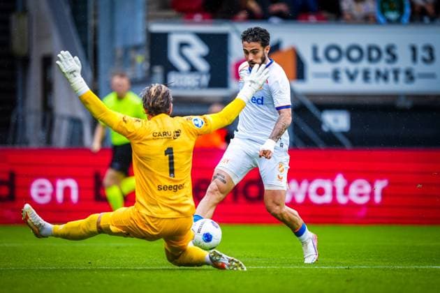ROTTERDAM , 13-09-2026 , Stadium Woudestein , season 2026 2027 , Dutch Eredivisie football , match between Excelsior Rotterdam and FC Utrecht , picture shows FC Utrecht player Angel Alarcon Excelsior - Utrecht  x206985277x Copyright: