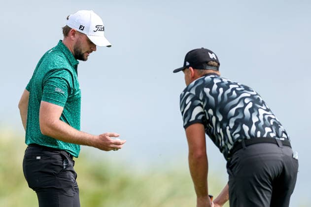 2026 Amgen Irish Open - Fourth Round, Trump International Golf Links, Doonbeg 13 9 2026 Liam Nolan after making a par on the second Liam Nolan after making a par on the second 13 9 2026  Copyright: xDanxClohessyx DC1A4473