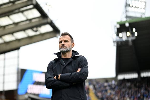 Club s head coach Ivan Leko is pictured during a soccer match between Club Brugge and Royal Antwerp FC, Sunday 13 September 2026 in Brugge, on day 6 of the 2026-2027 Jupiler Pro League first division of the Belgian championship. MAARTENxSTRAETEMANS  x186195416x