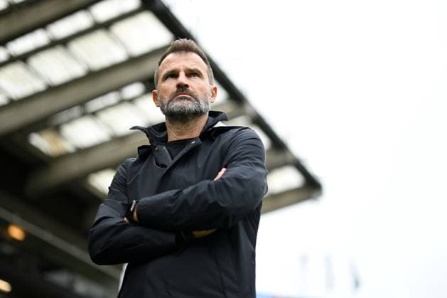 Club s head coach Ivan Leko is pictured during a soccer match between Club Brugge and Royal Antwerp FC, Sunday 13 September 2026 in Brugge, on day 6 of the 2026-2027 Jupiler Pro League first division of the Belgian championship. MAARTENxSTRAETEMANS  x186195418x