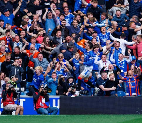 13.09.2026 Rangers v Celtic, Premier Sports Cup quarter final : Dan Neil celebrates opening goal 1-0  Copyright: xKennyxRamsayxPhotographerx NINTCHDBPICT001108076779
