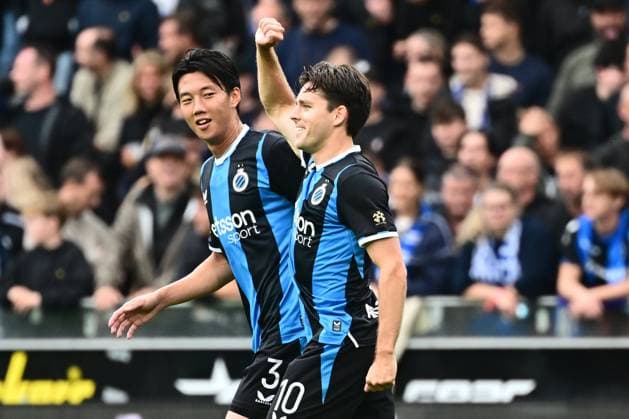 Club Brugge v Royal Antwerp FC - Jupiler Pro League BRUGGE, BELGIUM - SEPTEMBER 13 : Vetlesen Hugo midfielder of Club Brugge celebrates scoring a penalty during the Jupiler Pro League match between Club Brugge and Royal Antwerp FC on September 13, 2026 in Brugge, Belgium, 13 09 2026 Brugge Belgium  Copyright: xPeterxDexVoechtx