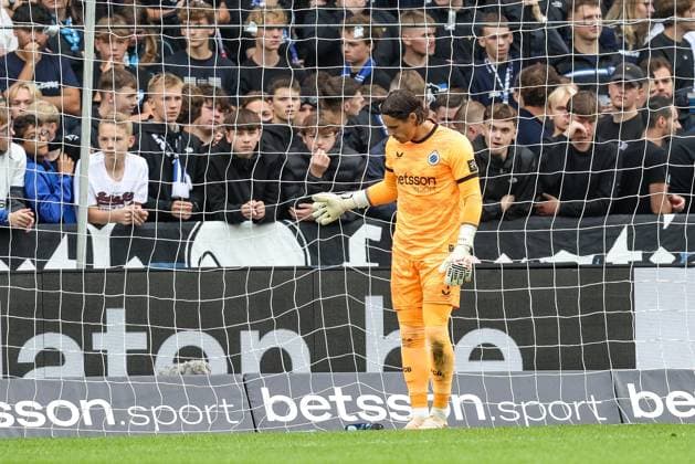 Club s goalkeeper Yann Sommer reacts during a soccer match between Club Brugge and Royal Antwerp FC, Sunday 13 September 2026 in Brugge, on day 6 of the 2026-2027 Jupiler Pro League first division of the Belgian championship. BRUNOxFAHY  x186197306x