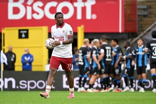 Antwerp s Snayder Porozo is pictured during a soccer match between Club Brugge and Royal Antwerp FC, Sunday 13 September 2026 in Brugge, on day 6 of the 2026-2027 Jupiler Pro League first division of the Belgian championship. MAARTENxSTRAETEMANS  x186197130x
