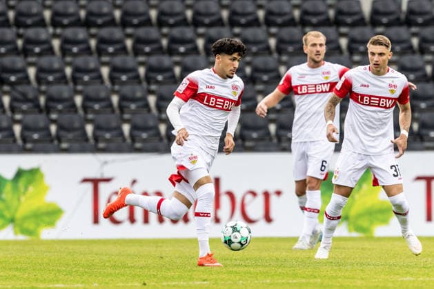 VfB Stuttgart II vs. SC Preussen Münster, Soccer, 3rd Division, Matchday 5, WIRmachenDRUCK Arena Großaspach, September 13, 2026, Ertugrul Yigit (VfB Stuttgart II), 19 VfB Stuttgart II vs. SC Preussen Münster, Soccer, 3rd Division, Matchday 5, WIRmachenDRUCK Arena Großaspach, September 26, 2013. Photo by Lucca Fundel, Großaspach, WIRmachenDRUCK Arena, Baden-Württemberg, Germany