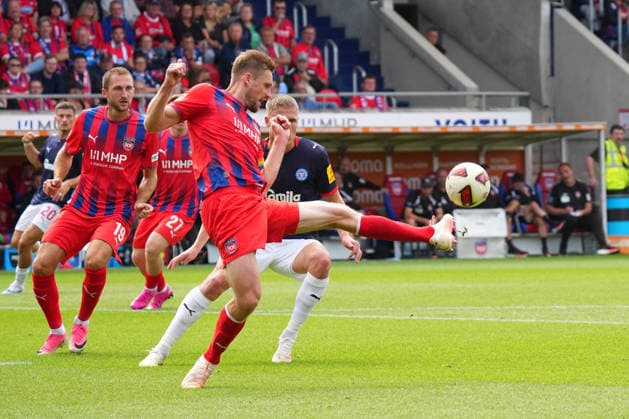 2. Bundesliga, Matchday 5, 2026–27 Season, FC Heidenheim vs. Holstein Kiel, Patrick Mainka, FC Heidenheim defeats Holstein Kiel, 2. Bundesliga, Matchday 5, 2026–27 Season, FC Heidenheim vs. Holstein Kiel, Germany, Heidenheim, Voith Arena, September 13, 2026 SP_GHR