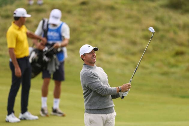 2026 Amgen Irish Open - Fourth Round, Trump International Golf Links, Doonbeg 13 9 2026 Rory McIlroy plays up the eighteenth fairway Rory McIlroy plays up the eighteenth fairway 13 9 2026  Copyright: xx BB3_9499