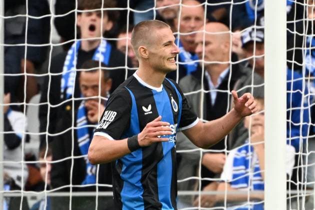 Club s Romeo Vermant looks dejected during a soccer match between Club Brugge and Royal Antwerp FC, Sunday 13 September 2026 in Brugge, on day 6 of the 2026-2027 Jupiler Pro League first division of the Belgian championship. MAARTENxSTRAETEMANS  x186199561x