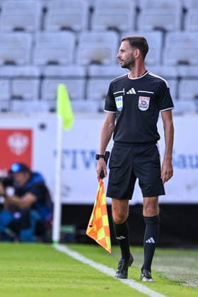 SOCCER - BL, Wattens vs Hartberg INNSBRUCK,AUSTRIA,13.SEP.26 - SOCCER - ADMIRAL Bundesliga, WSG Tirol vs TSV Hartberg. Image shows (persons}.  GEPAxpictures xDanielxSchoenherr